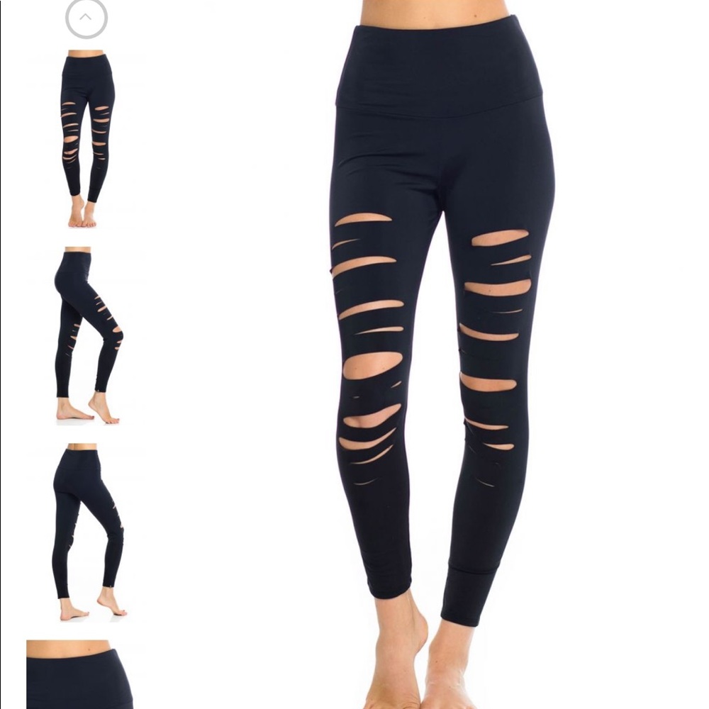 Onzie high rise midi shred legging